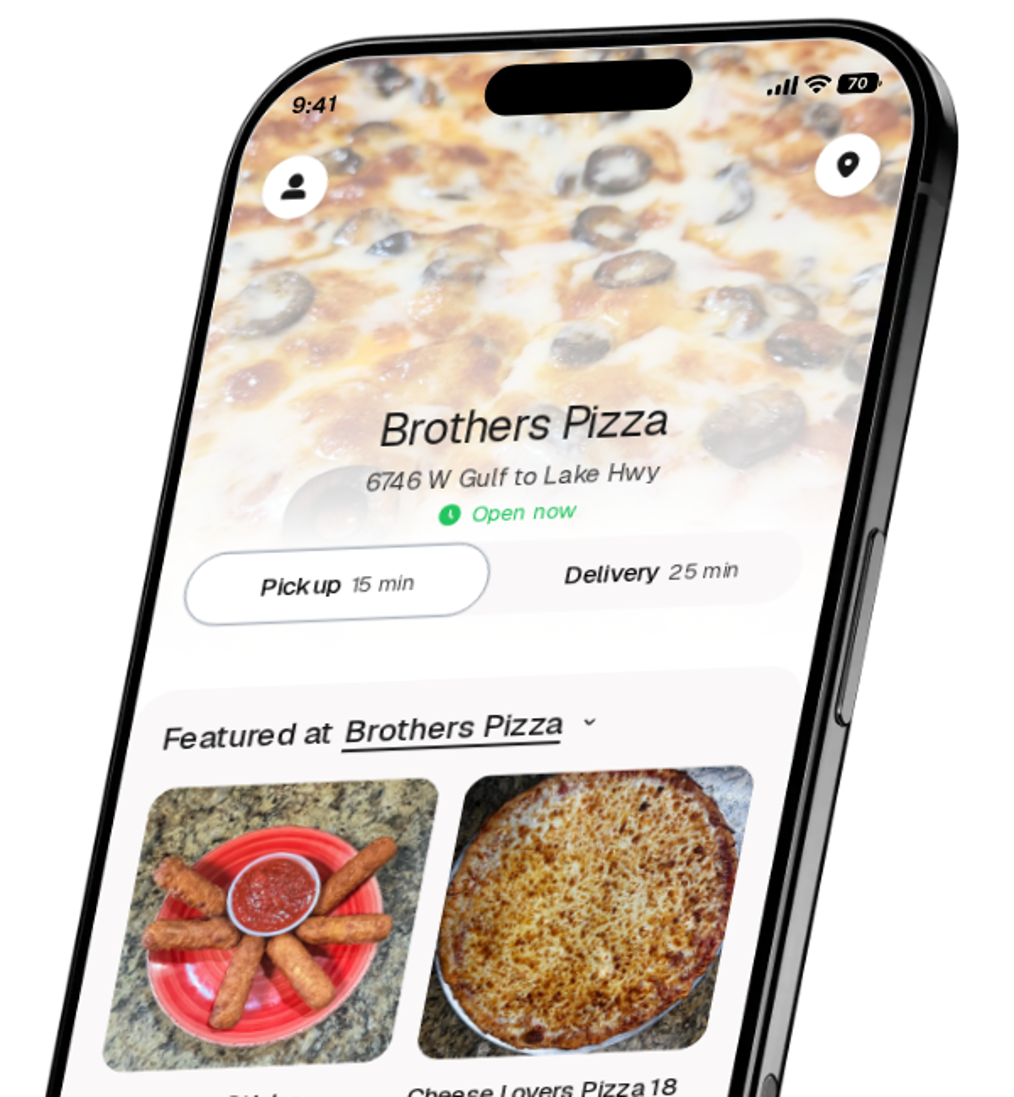 Brothers Pizza app preview