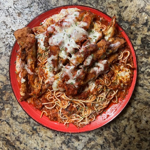 Spaghetti with Chicken.