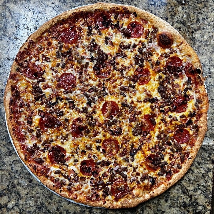 Mighty Meat Pizza 14''.